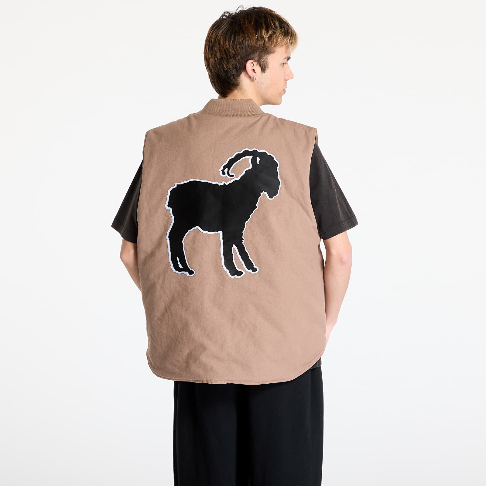 Vīriešu vestes PLEASURES x Slipknot Goat Padded Vest Beige