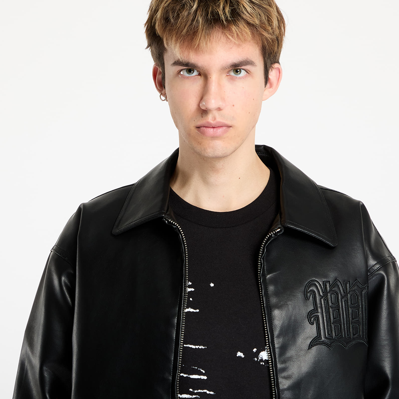Men's jackets Wasted Paris Kingdom Curve Varsity Jacket Black