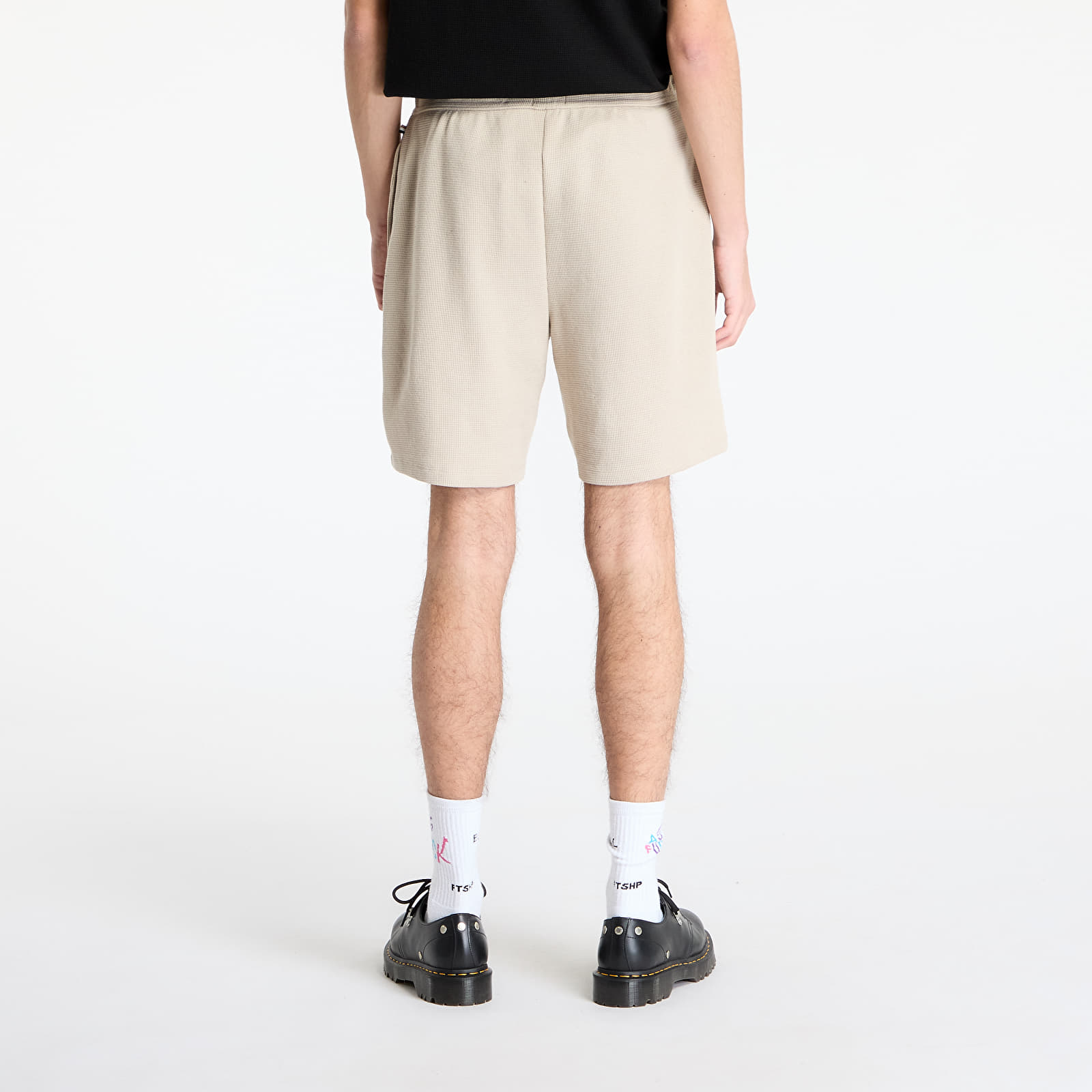 Šortky Hugo Boss Men's Waffle Shorts Beige