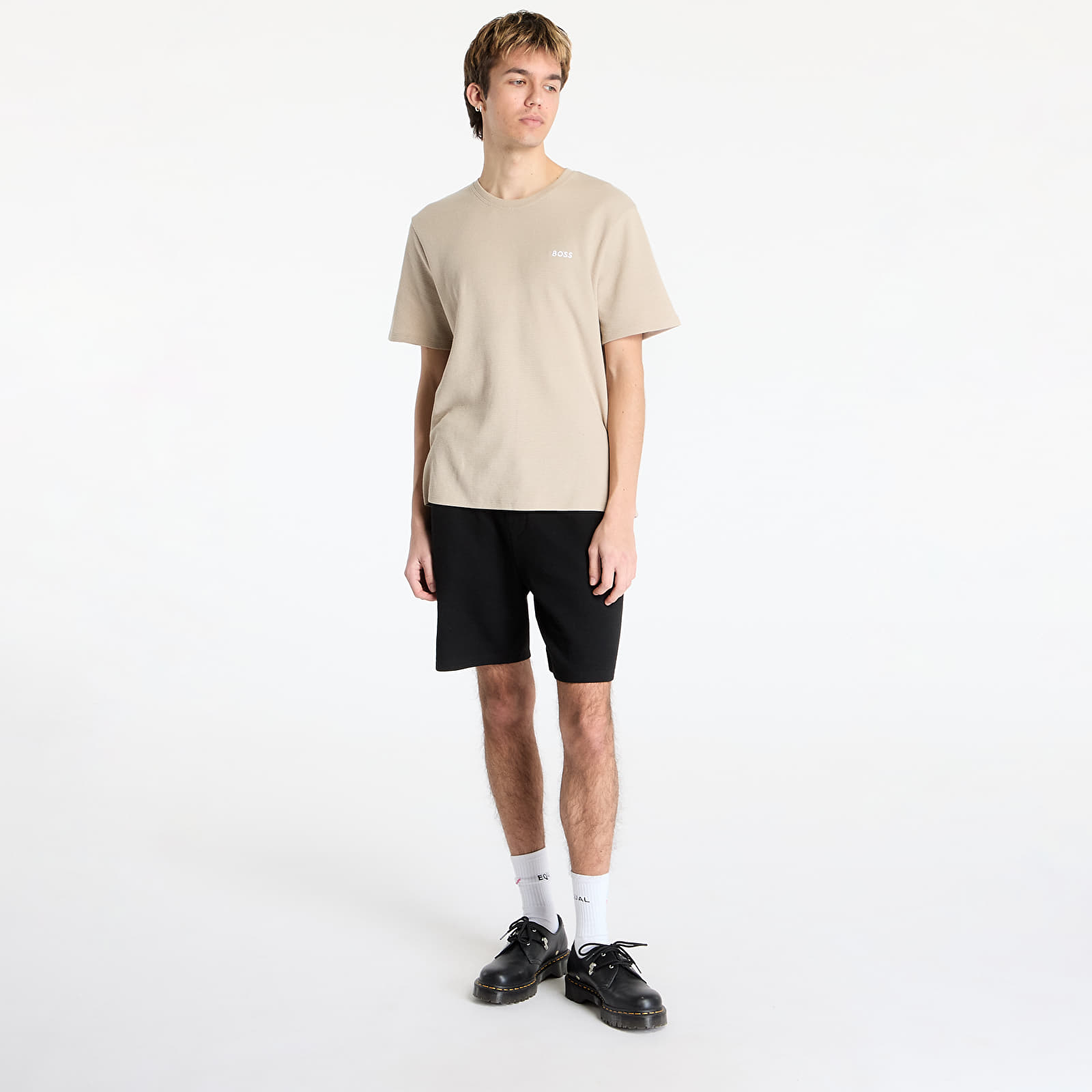 Shorts Hugo Boss Men's Waffle Shorts Black