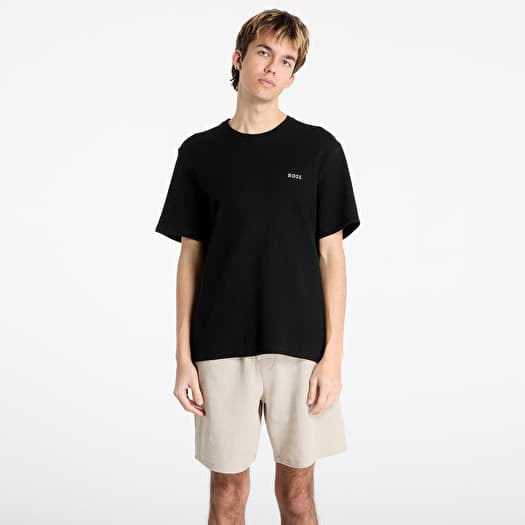 Maglietta Hugo Boss Men's Waffle T-Shirt Black