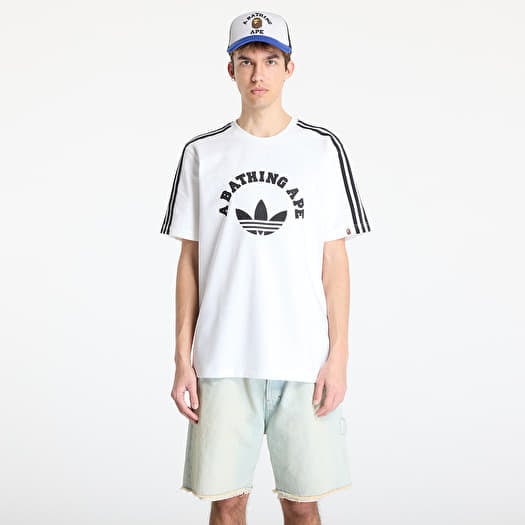 Marškinėliai adidas x BAPE Short Sleeve Tee White/ Black