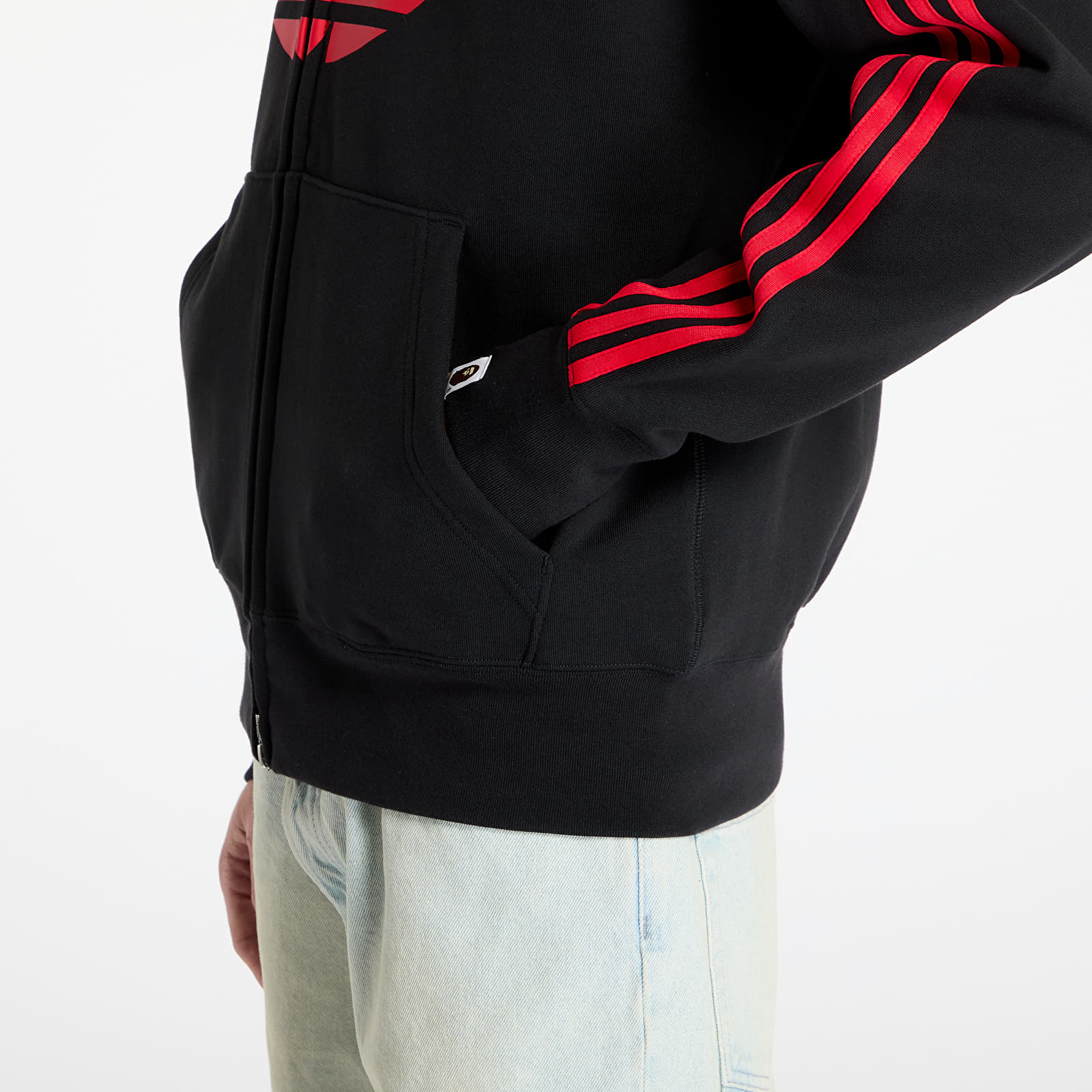 Sweatjacken und Sweatshirts adidas x BAPE Shark Full-Zip Hoodie Black