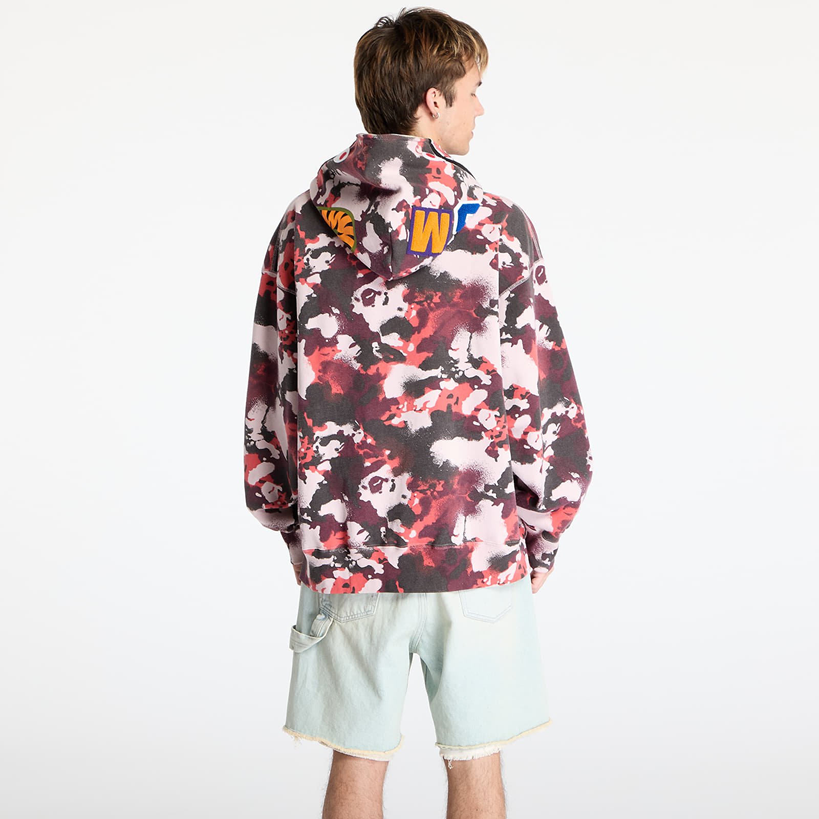 Hoodies and sweatshirts  A BATHING APE Map Camo Shark Relaxed Fit Full Zip Hoodie UNISEX Red