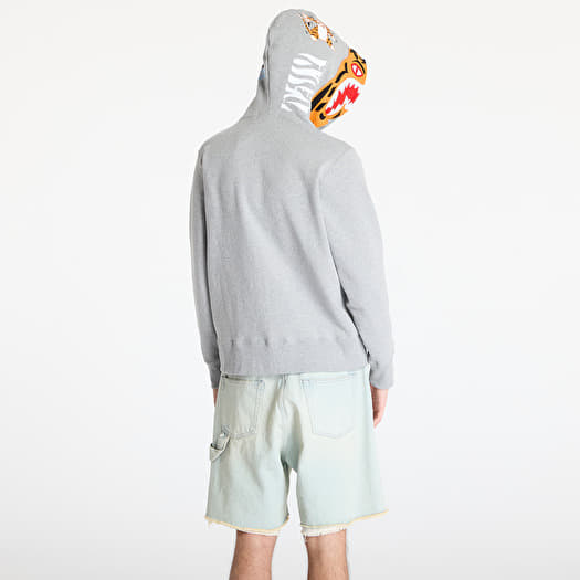 A BATHING APE Tiger Full Zip Hoodie UNISEX Gray | Footshop