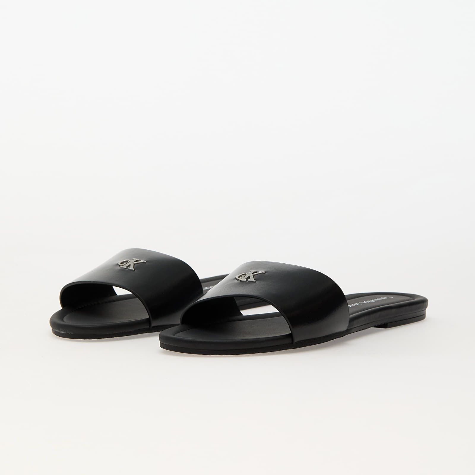 Frauen Calvin Klein Jeans Flat Sandal Slide Mg Black