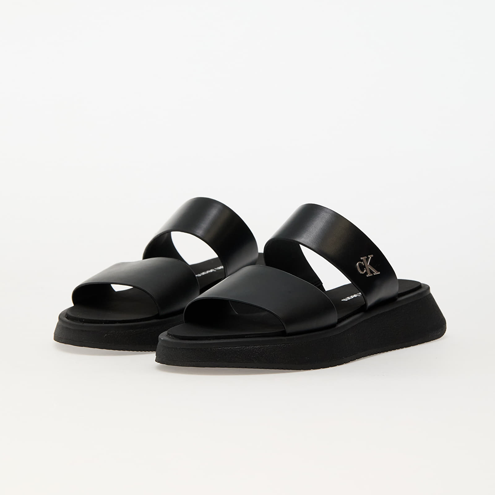 Naisten kengät Calvin Klein Jeans Sandal Slide Double Black