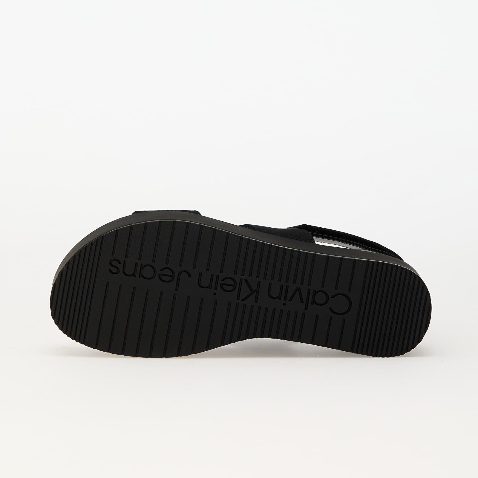 Дамски кецове и обувки Calvin Klein Jeans Flatform Sandal Slin Black