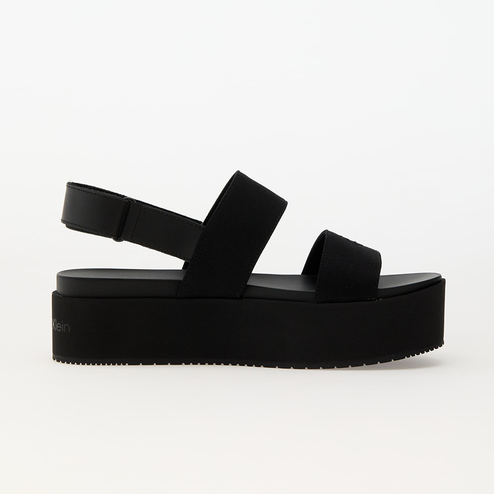 Дамски кецове и обувки Calvin Klein Jeans Flatform Sandal Slin Black