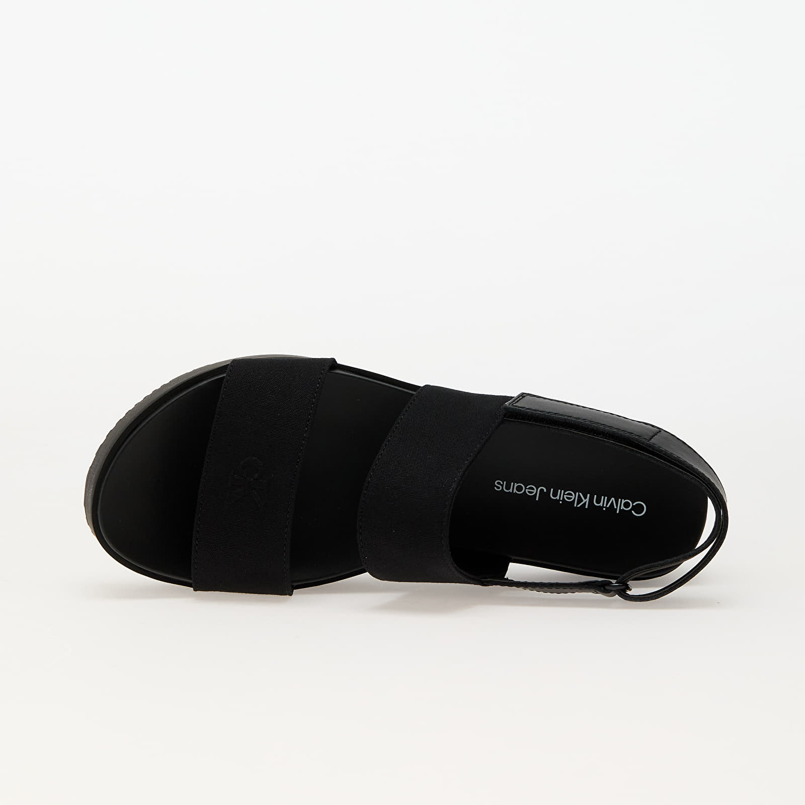 Дамски кецове и обувки Calvin Klein Jeans Flatform Sandal Slin Black