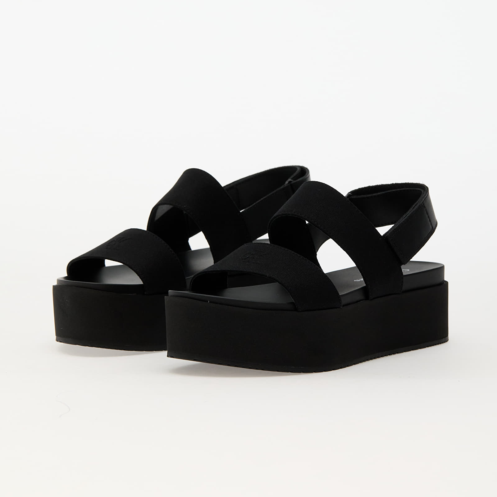 Дамски кецове и обувки Calvin Klein Jeans Flatform Sandal Slin Black