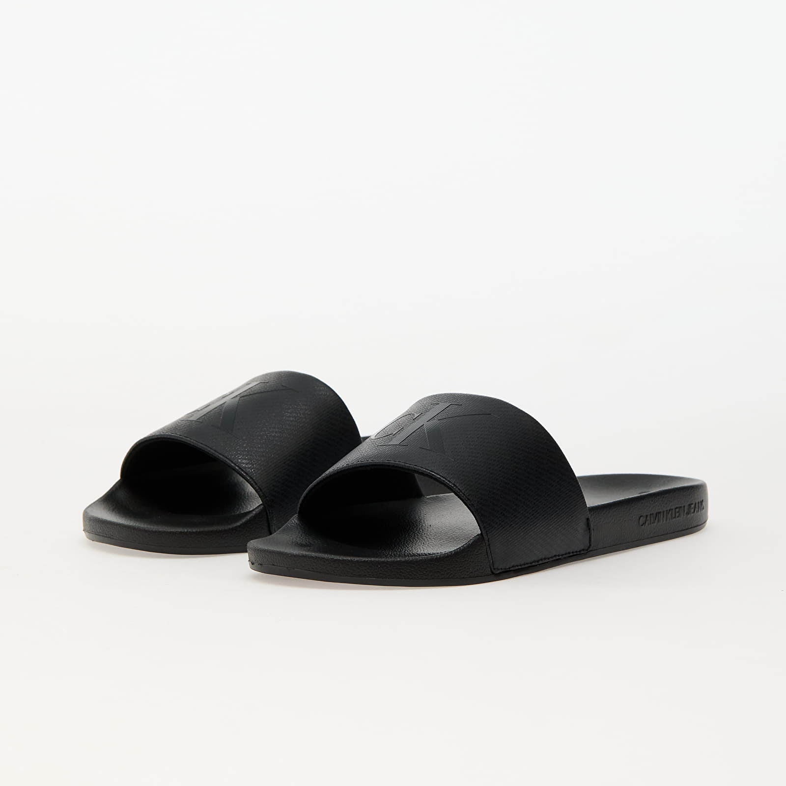 Sapatos de homem Calvin Klein Jeans Slide Aop Print Black