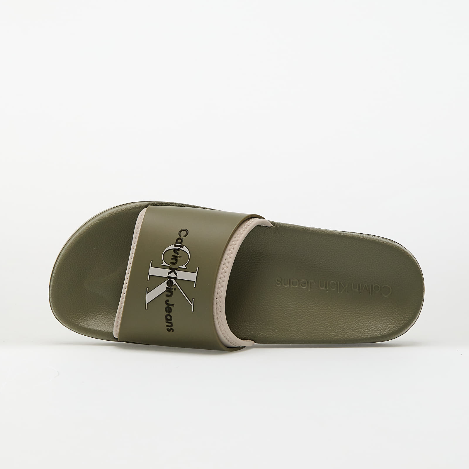 Meeste kingad Calvin Klein Jeans Slide Rubber Neopren Green