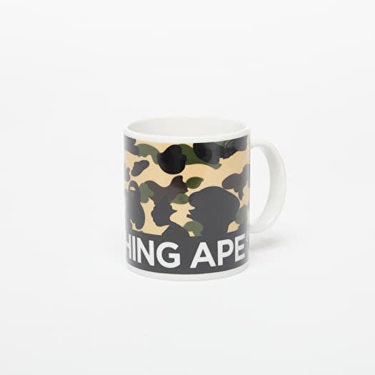 A BATHING APE 1St Camo Pottery Mug Yellow