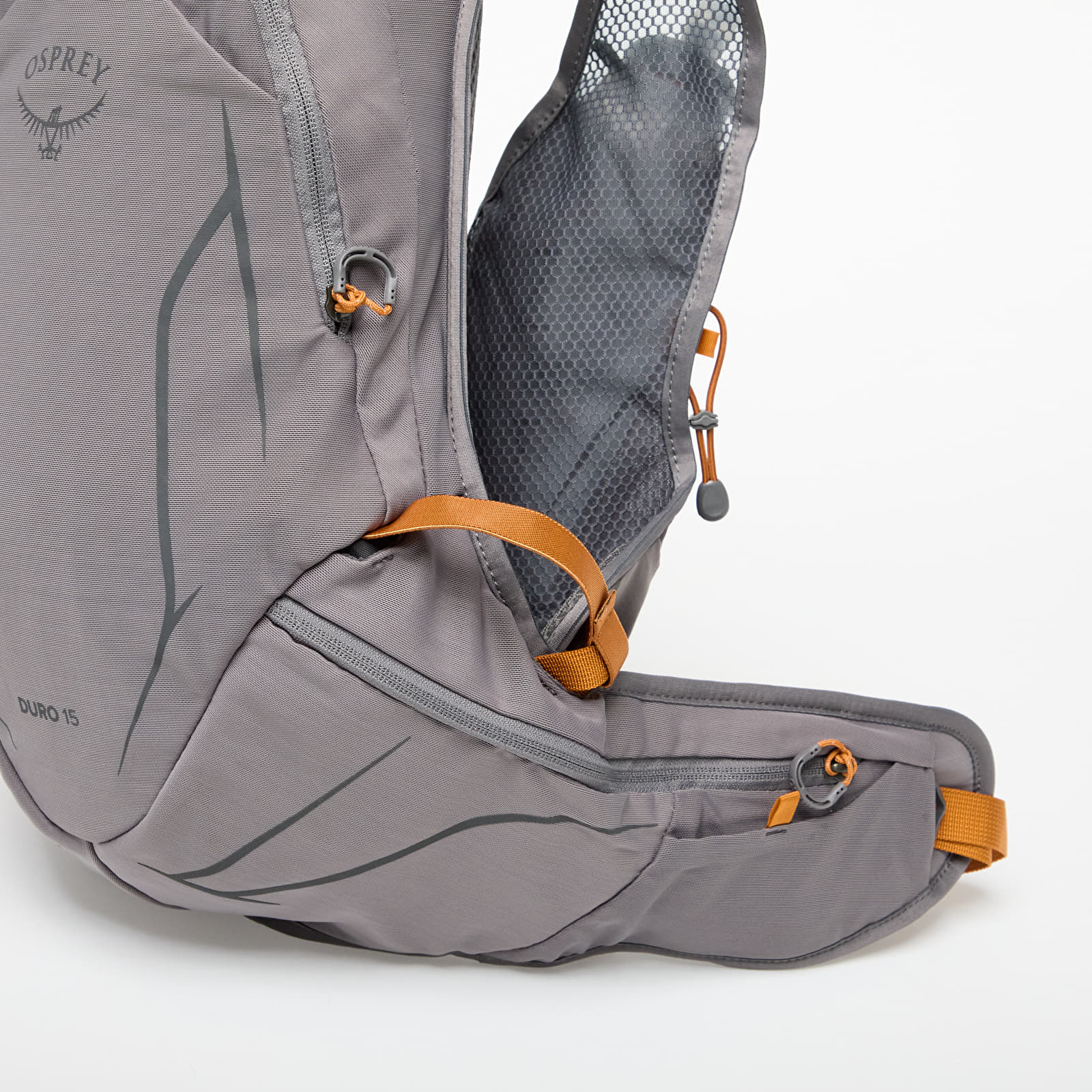 Rygsække Osprey Duro 15 Backpack Phantom Grey/ Toffee Orange