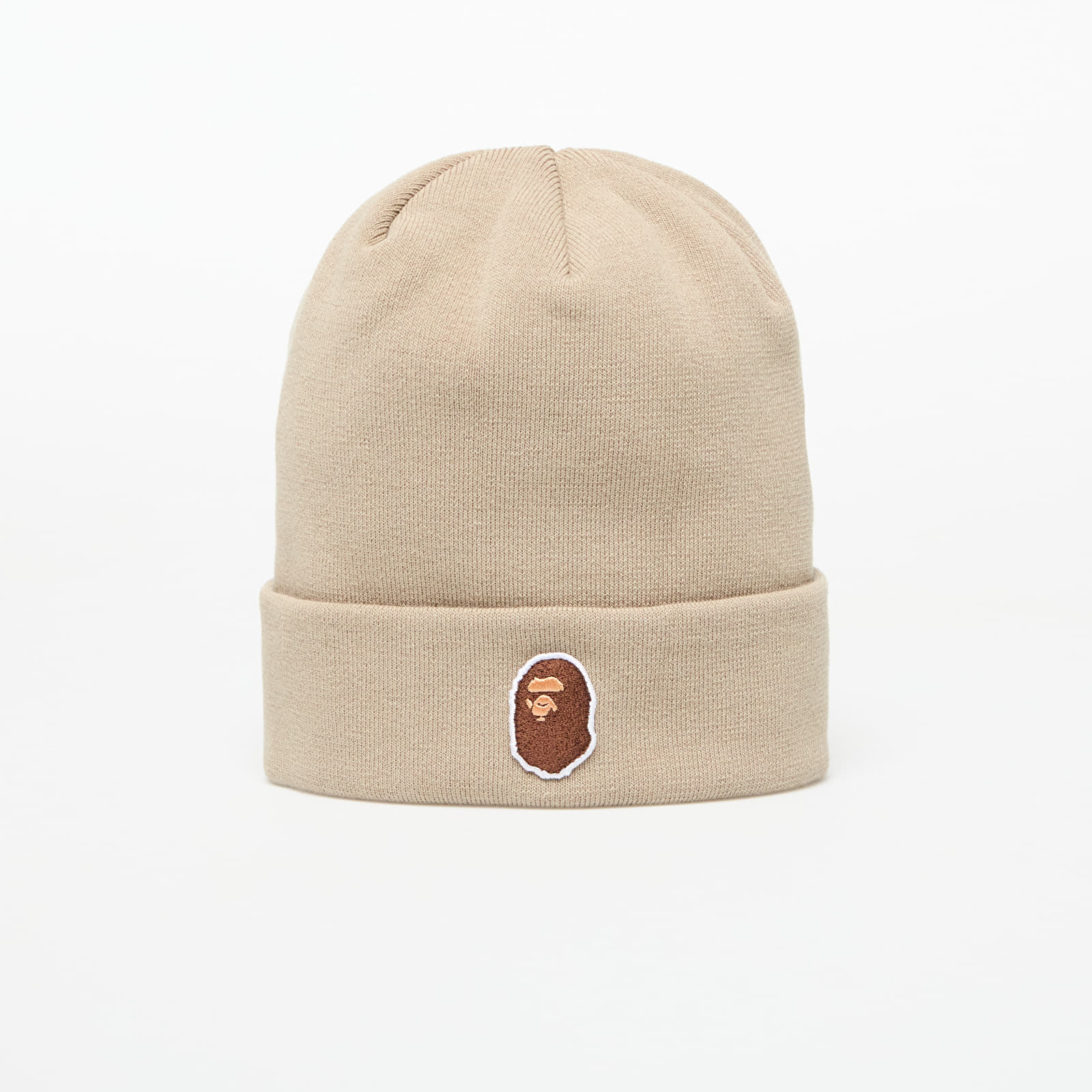 Mützen A BATHING APE One Point Ape Head Knit Cap Beige