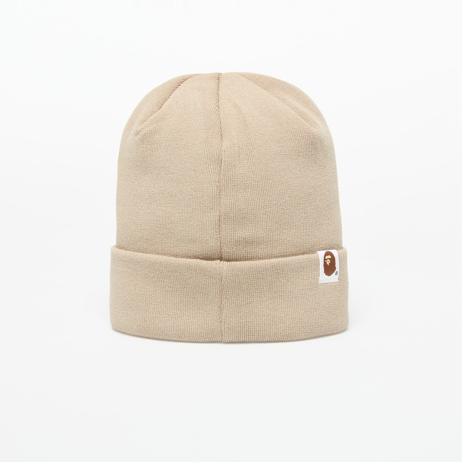 Mützen A BATHING APE One Point Ape Head Knit Cap Beige