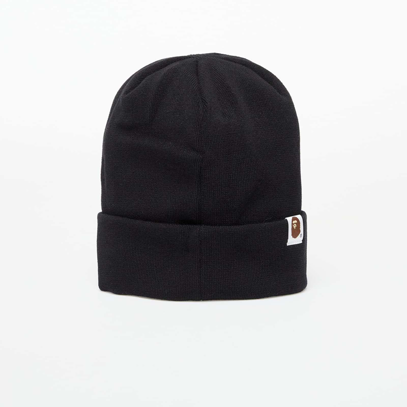 Hats A BATHING APE One Point Ape Head Knit Cap Black