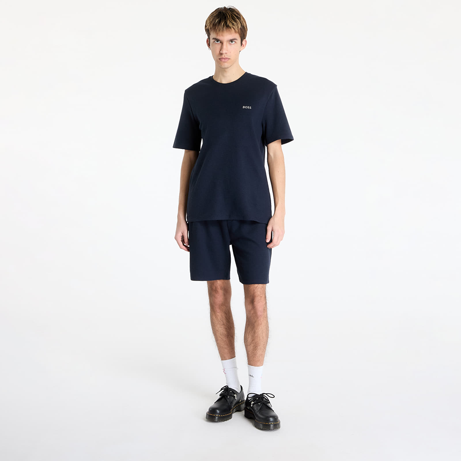 Kurzhosen Hugo Boss Men's Waffle Shorts Blue