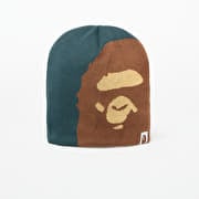 A BATHING APE Ape Head Knit Cap Green