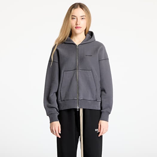 HAL STUDIOS® Haus Hooded Zip Sweatshirt UNISEX Washed Black