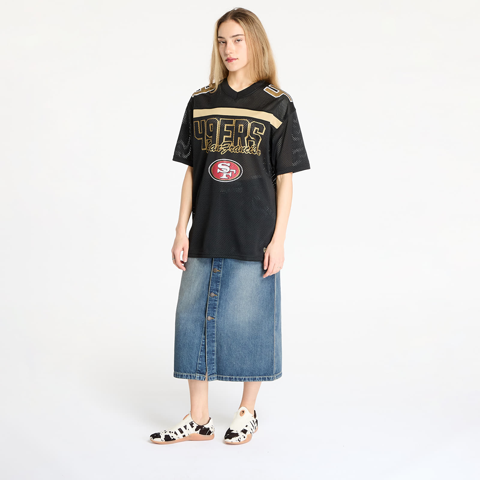 Trikood New Era NFL Saf49E Mesh Graphic Jersey UNISEX Black