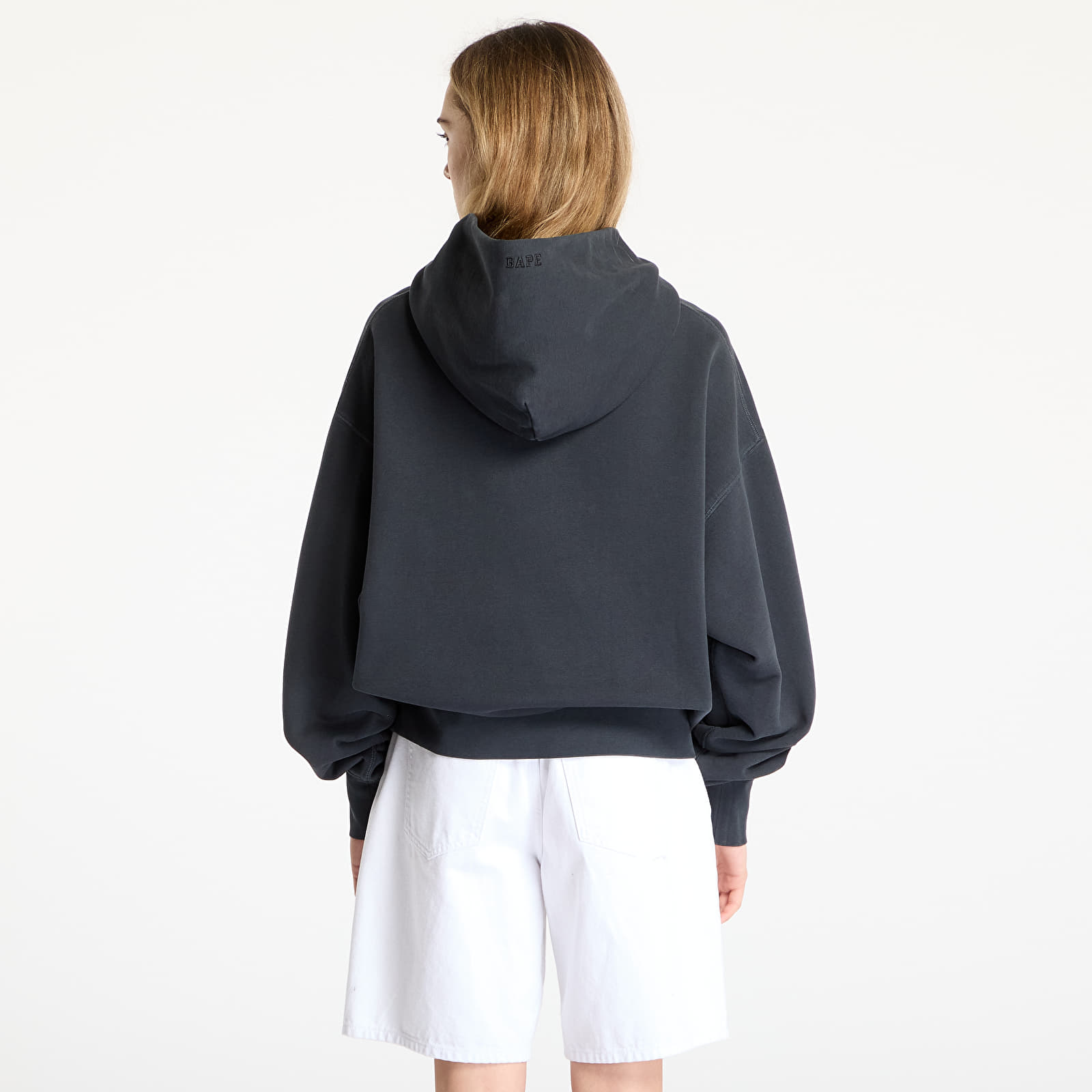 Hoodies and sweatshirts  A BATHING APE Pigment Dyed One Point Oversized Pullover Hoodie Black