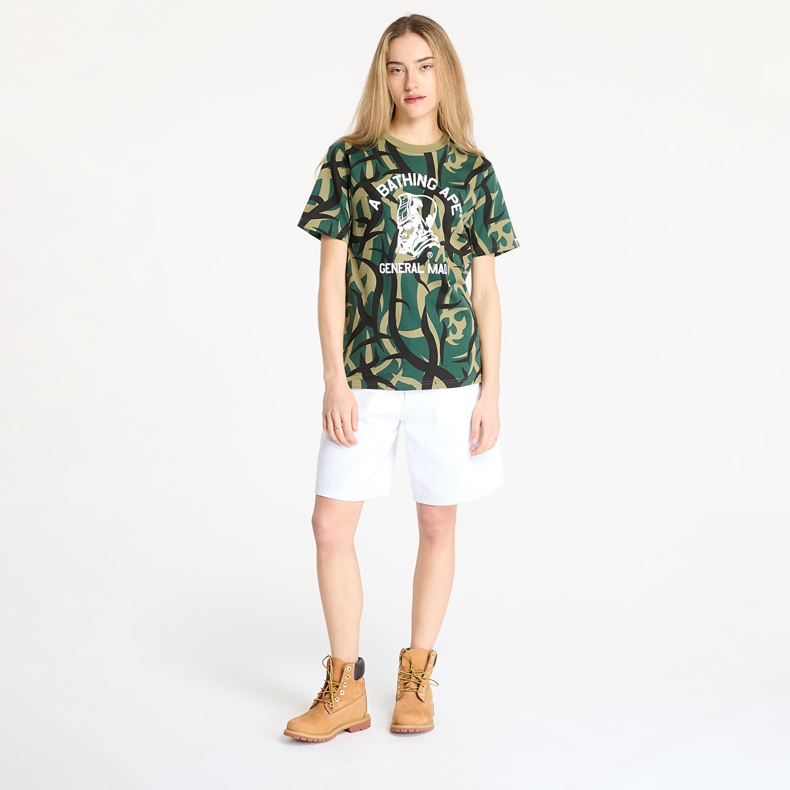 T-Shirts A BATHING APE Trial Camo General Tee UNISEX Green