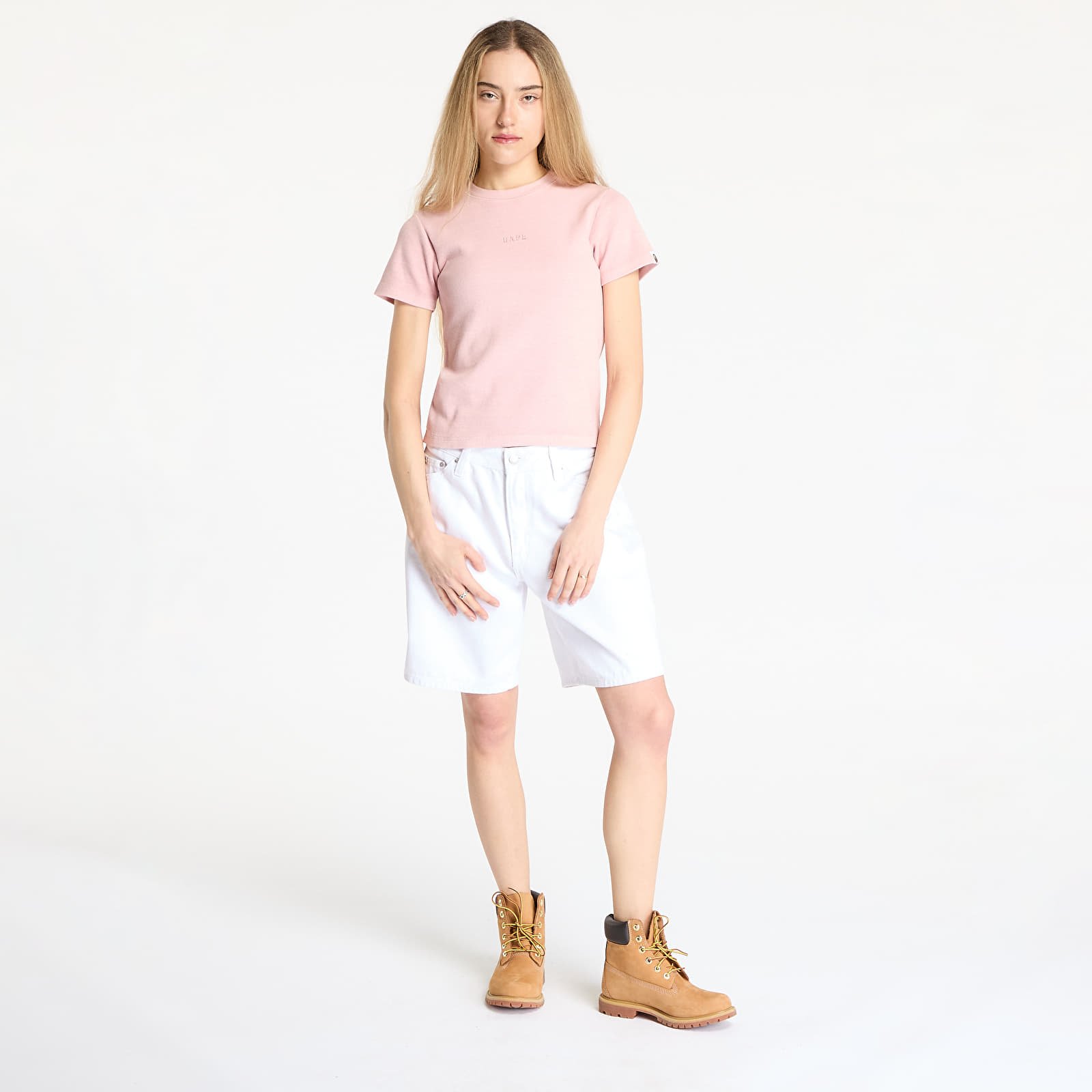 T-shirts A BATHING APE Pigment Dyed Rib Tee Pink