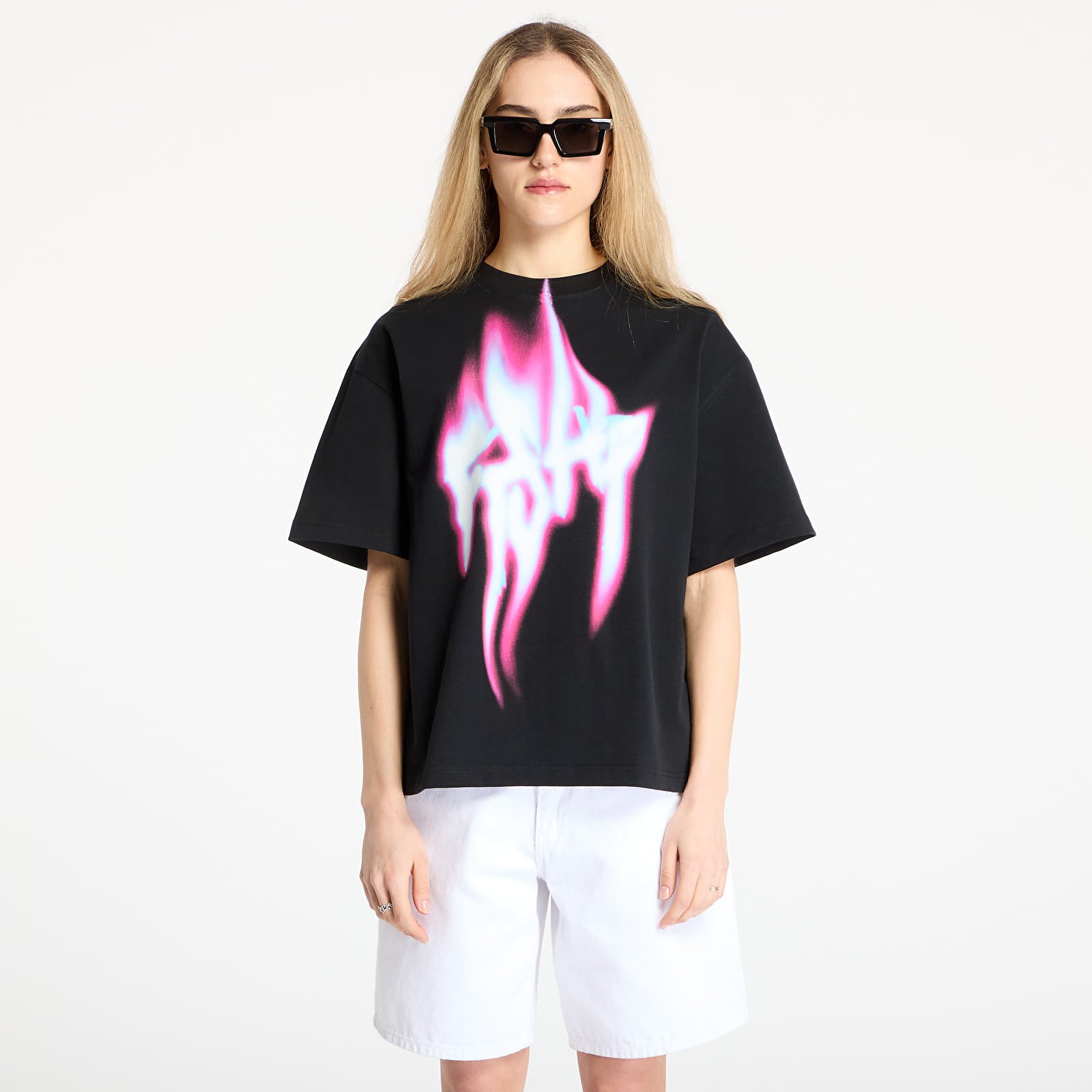 T-Shirts FTSHP Walking Art T-Shirt UNISEX Fire Black