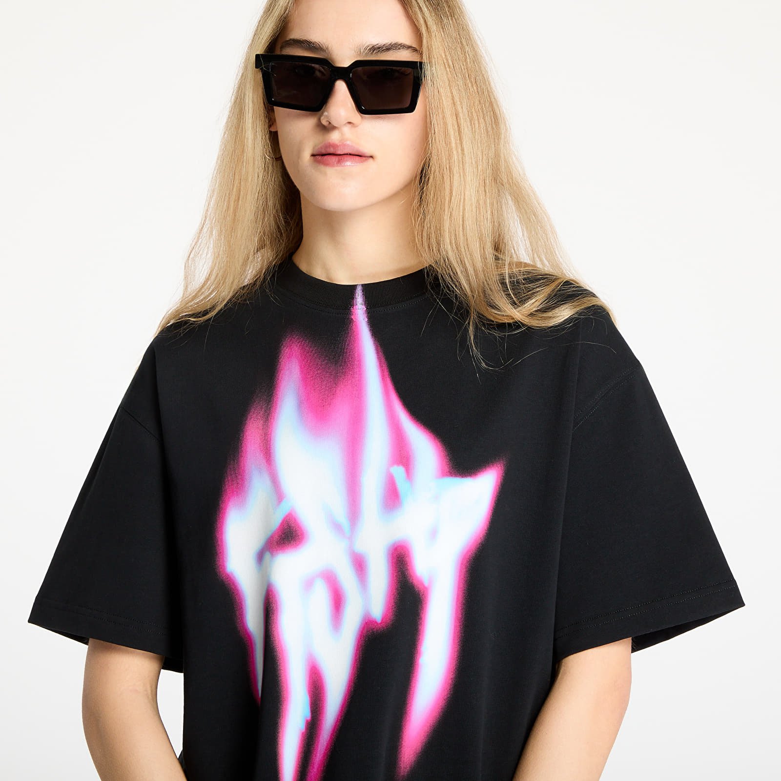 T-Shirts FTSHP Walking Art T-Shirt UNISEX Fire Black