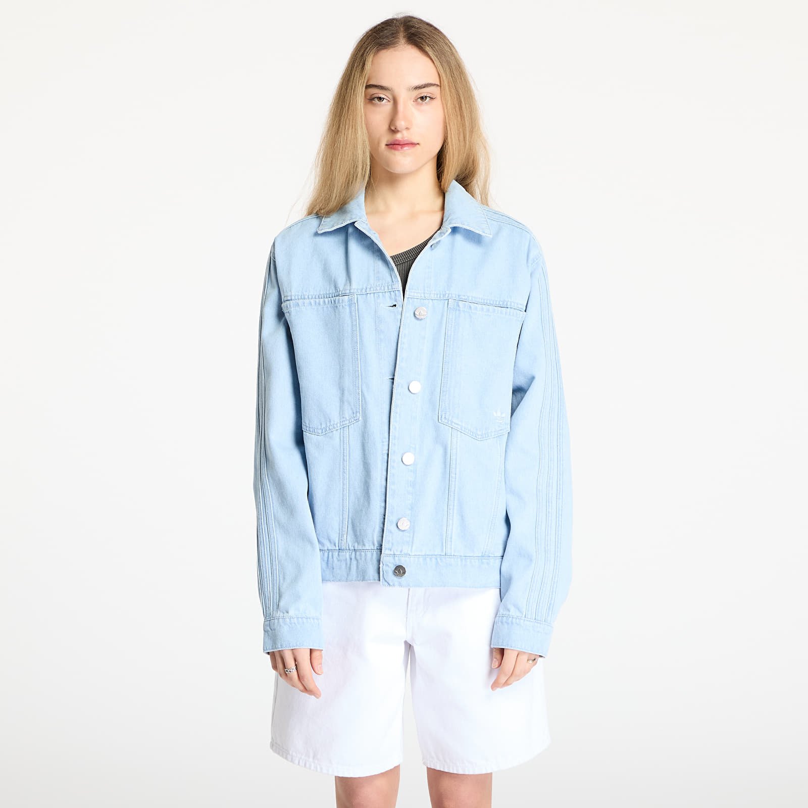 Overshirt adidas Premium Essentials Denim Jacket Not Defined/ Light Denim