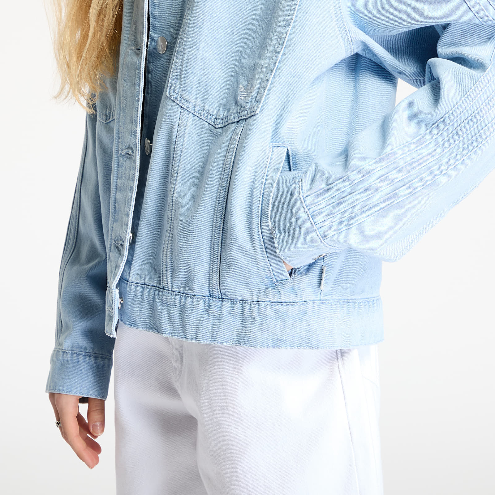 Overshirt adidas Premium Essentials Denim Jacket Not Defined/ Light Denim