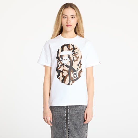 Maglietta A BATHING APE Trial Camo Big Ape Head Tee UNISEX White