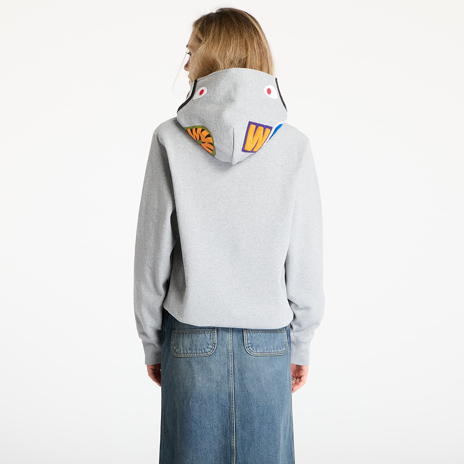 Men's hoodies A BATHING APE Abc Camo Shark Pullover Hoodie UNISEX Gray