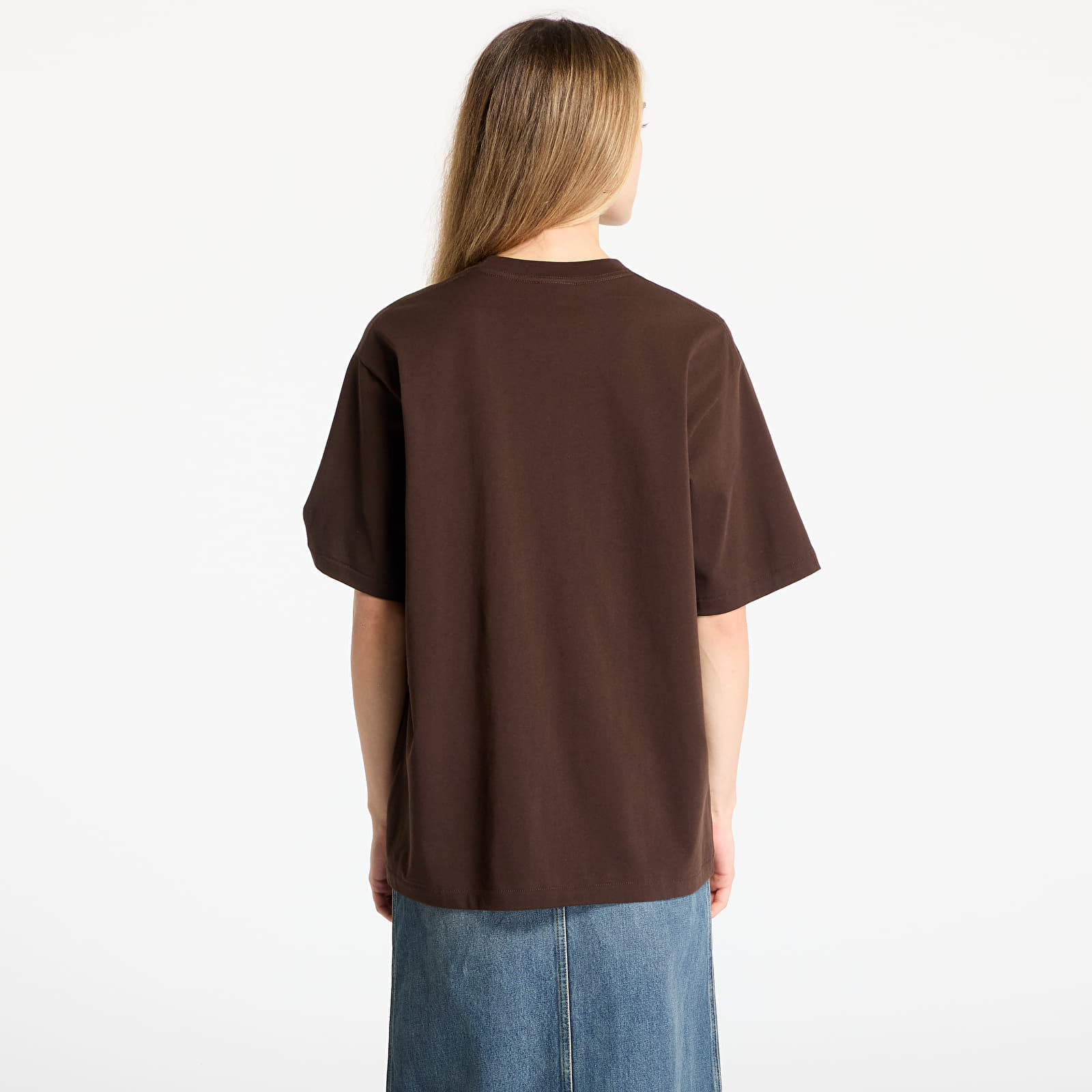 Pánske tričká A BATHING APE College Logo Relaxed Fit Tee UNISEX Brown