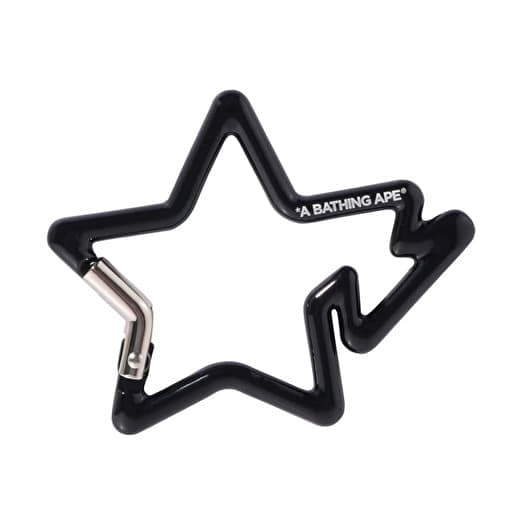A BATHING APE Sta Carabiner Black