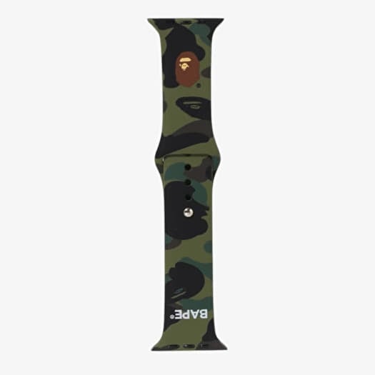 A BATHING APE 1St Camo Watch Band Green