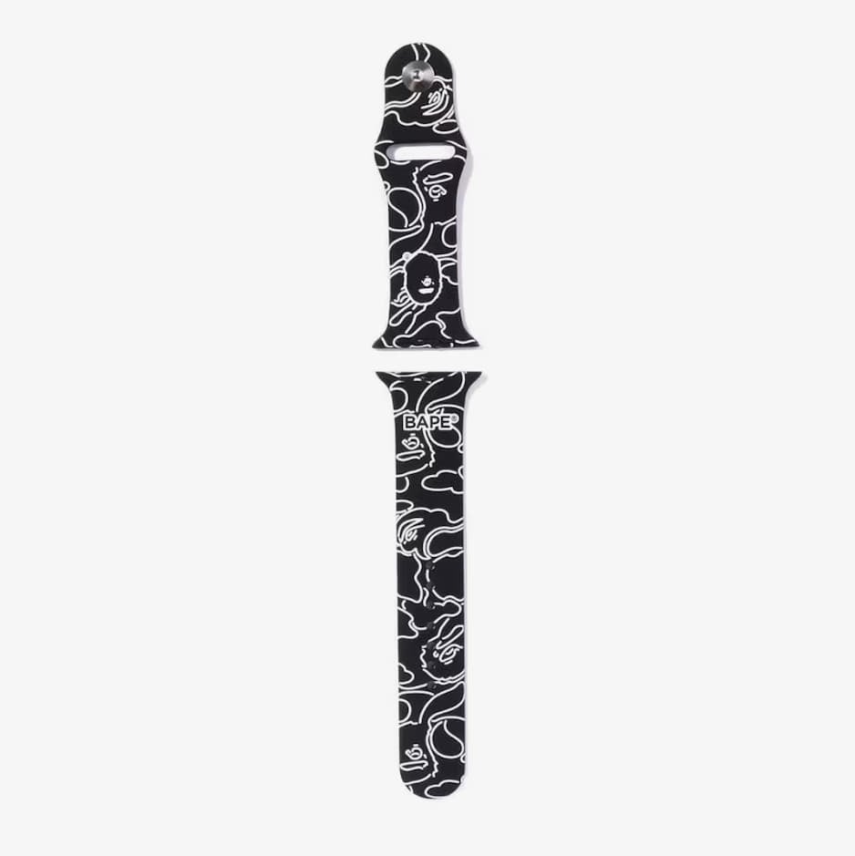Weitere Accessoires A BATHING APE Neon Camo Watch Band Black