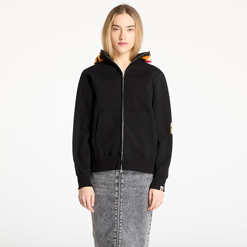 A BATHING APE Tiger Full Zip Hoodie UNISEX Black | Footshop