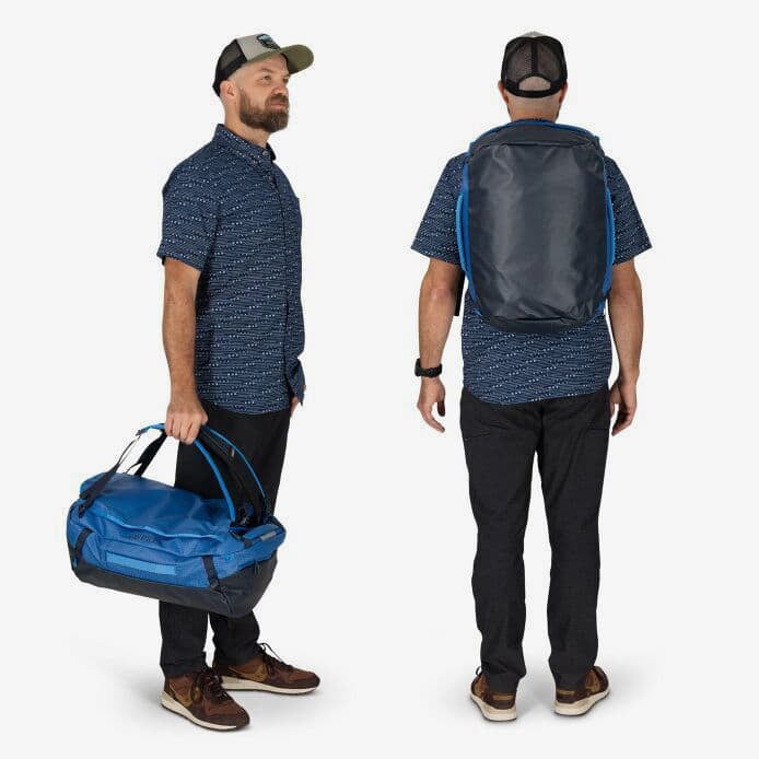 Batohy Osprey Transporter 30 Duffle Backpack Blue Flame/ Scoria Blue