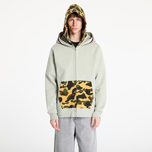 A BATHING APE 1St Camo Shark Full Zip Double Hoodie UNISEX OLD