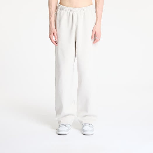 Tepláky Nike Solo Swoosh Men's Open-Hem Fleece Pants Light Bone/ White