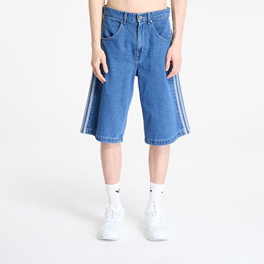 Šortai adidas Firebird Adicolor Denim Shorts Medium Blue Denim