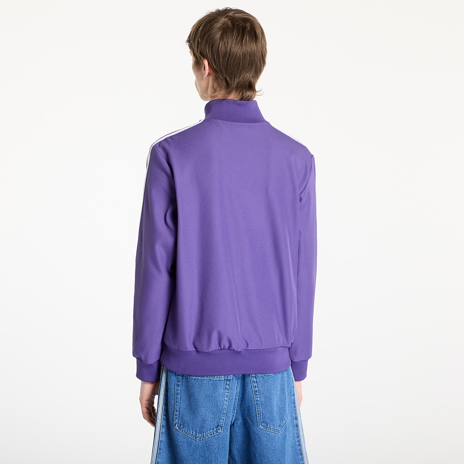 Mikinas ar kapuci un sporta krekli adidas Real Madrid Icon Track Top Purple/ Unity Purple