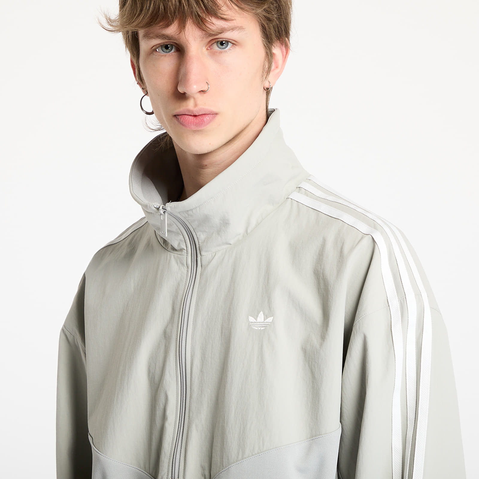 Bundy adidas R3Cd Half Zip Track Top Grey/ Metal Grey