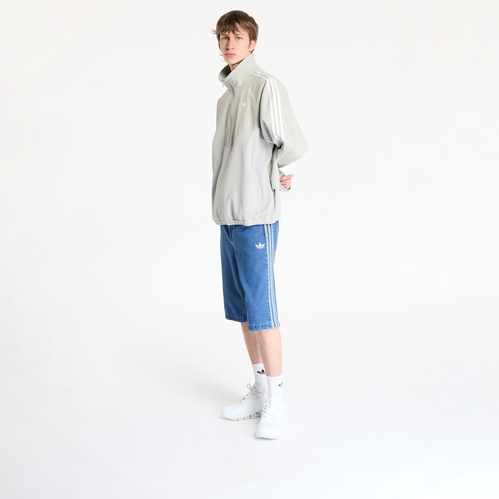 Bundy adidas R3Cd Half Zip Track Top Grey/ Metal Grey