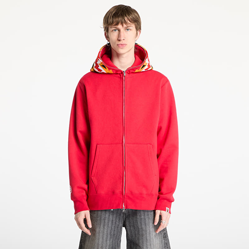 A BATHING APE Tiger Full Zip Hoodie UNISEX Red | Footshop