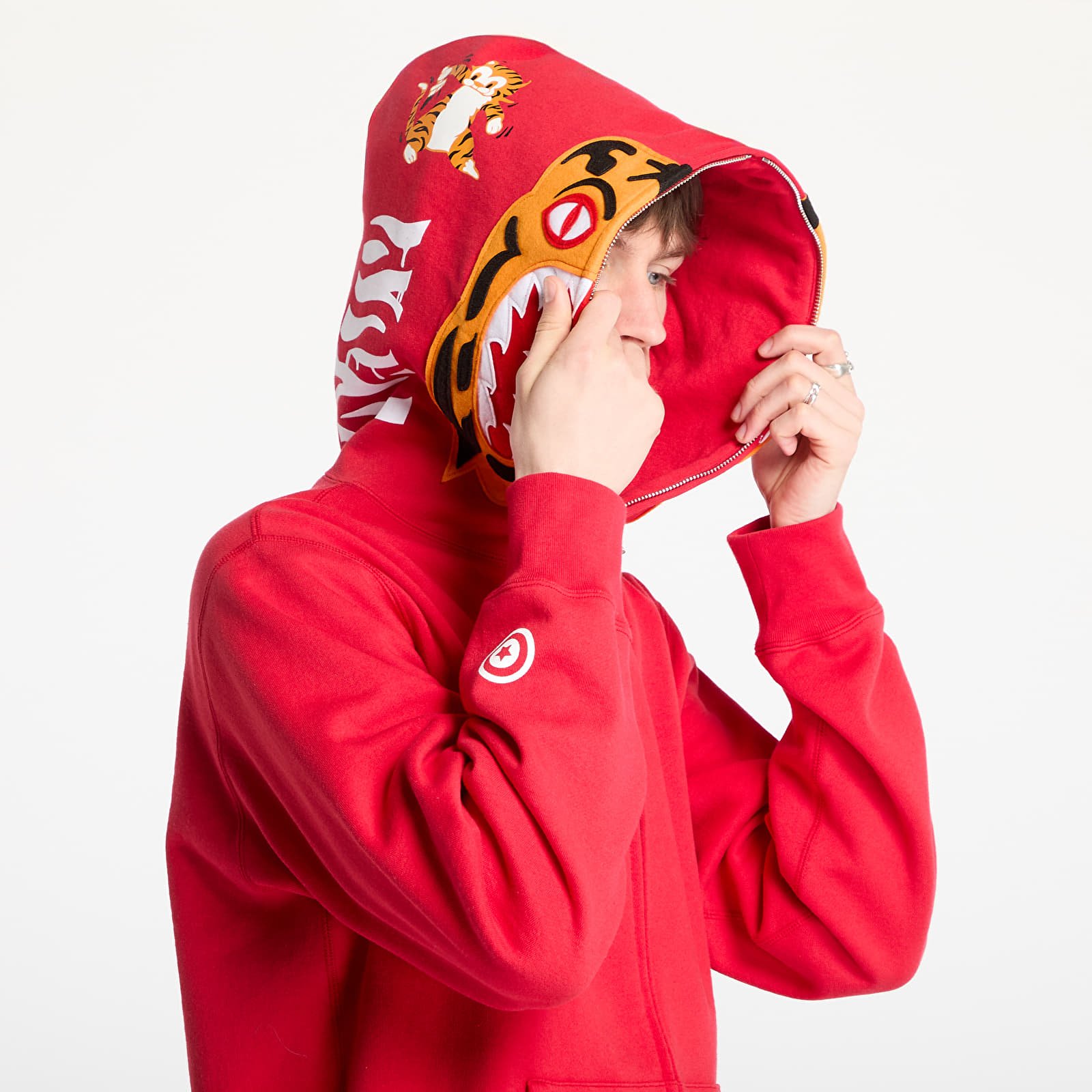 Hoodies and sweatshirts  A BATHING APE Tiger Full Zip Hoodie UNISEX Red