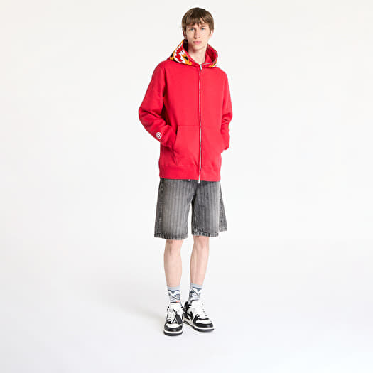 A BATHING APE Tiger Full Zip Hoodie UNISEX Red | Footshop